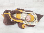 Walk - Overall Baby Kind von 50 bis 110 Designer Walkoverall  Braun Waldtiere --Walk W5 von Atelier MiaMia